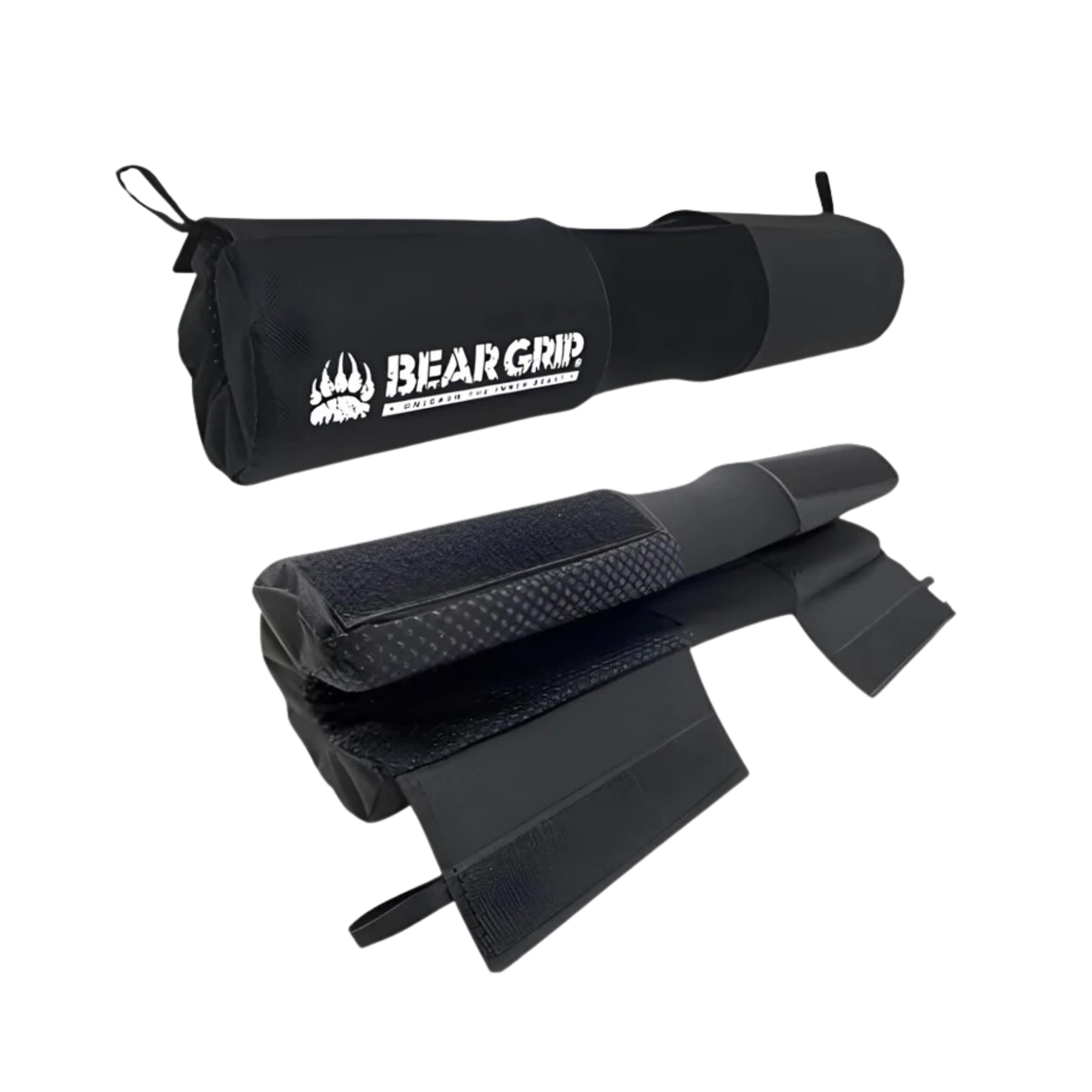 BEAR GRIP Barbell Squat Pad Professional Standard Heavy Duty Weight Lifting Barbell Pad with Secure Hook and Loop Fastener