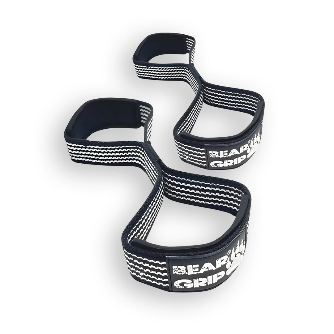 BEAR GRIP® Premium Figure 8 Weight Lifting Straps (Sold in Pairs)