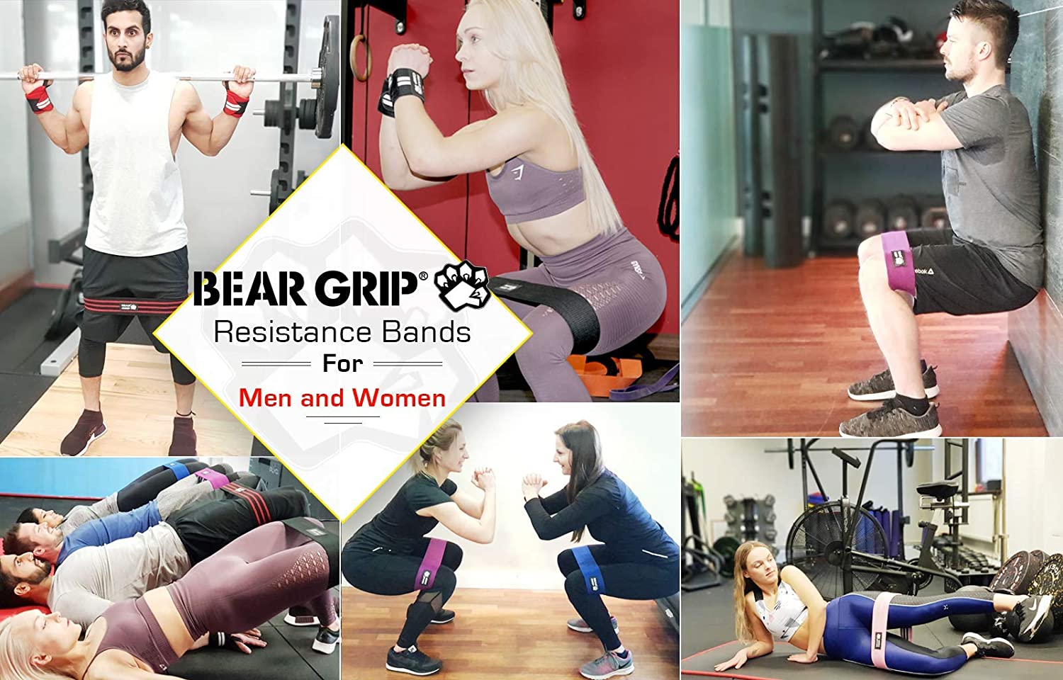 Adjustable Resistance Hip Band, Heavy Duty Glute Activation Band