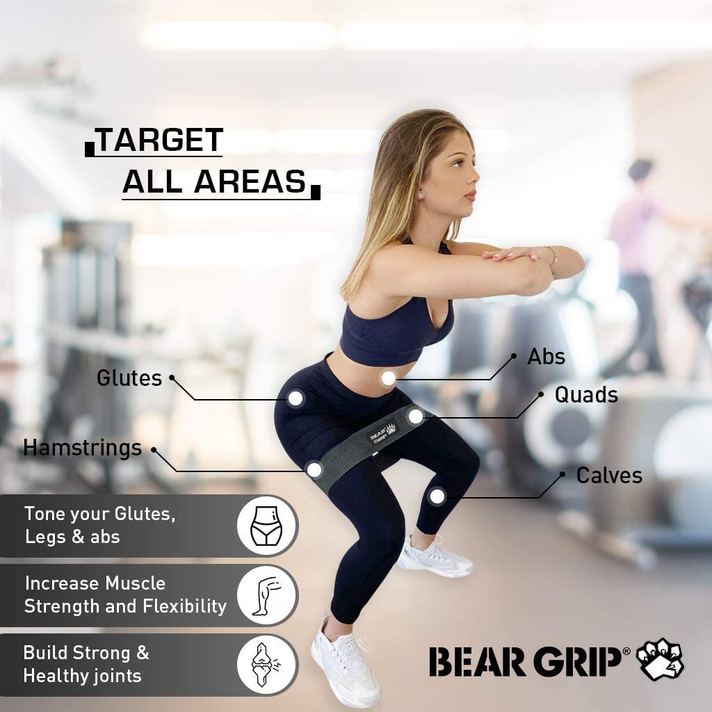 Adjustable Resistance Hip Band, Heavy Duty Glute Activation Band