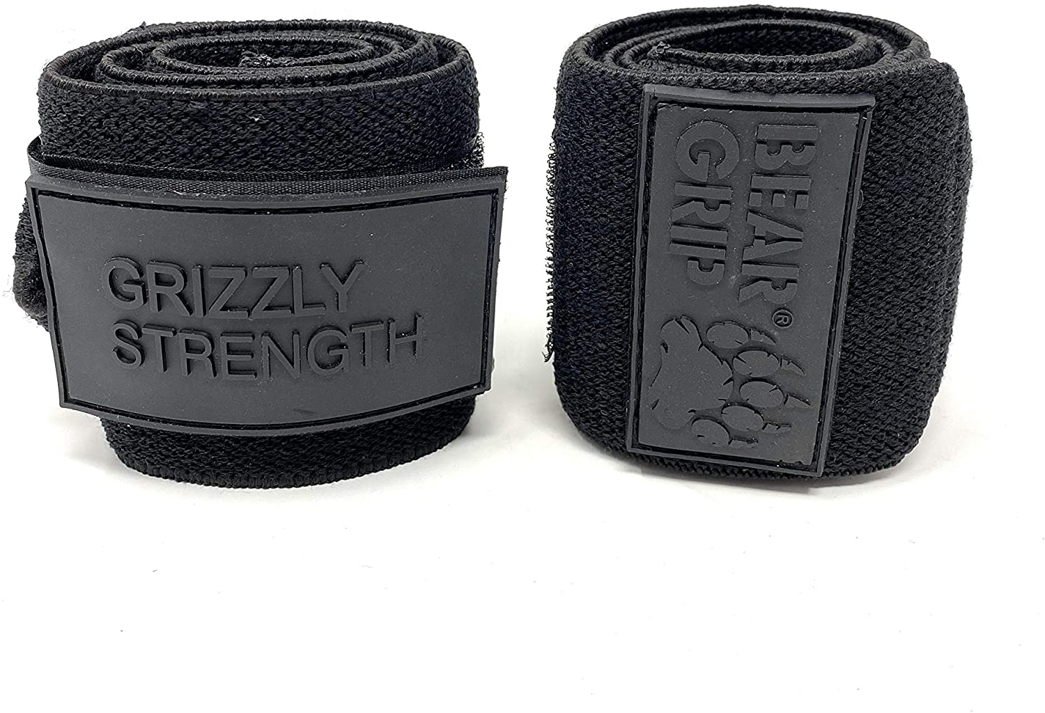 BEAR GRIP - Premium Heavy Duty 24" Weight Lifting Wrist Wraps, Bodybuilding, Crossfit, Powerlifting, StrongMan