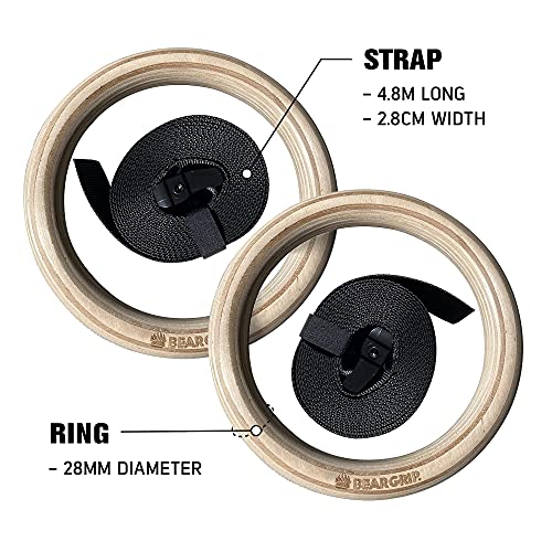 BEAR GRIP - Pull Up Workout Rings