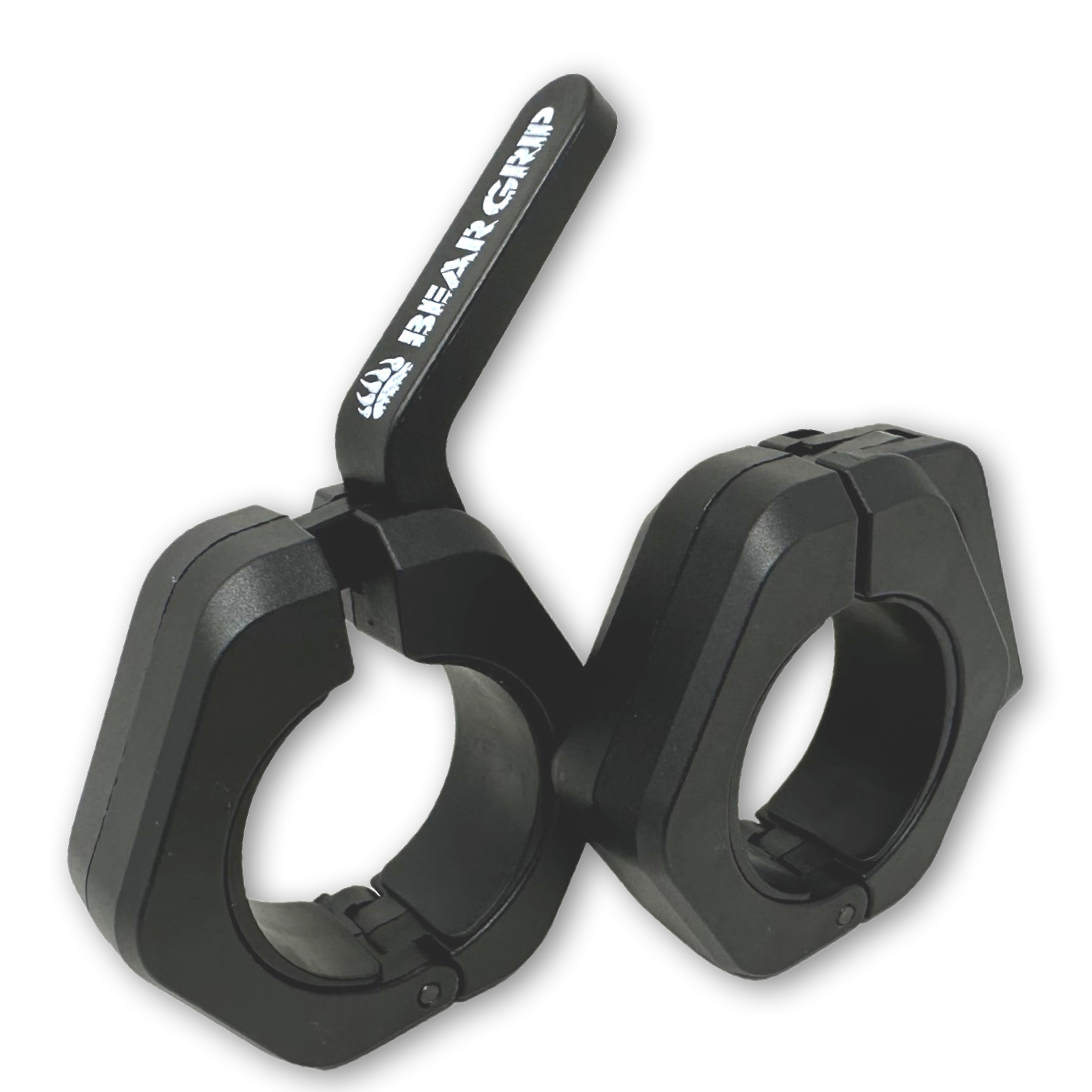 BEAR GRIP - Olympic Barbell Clamps Collars Clip (Pair) for Weight Lifting
