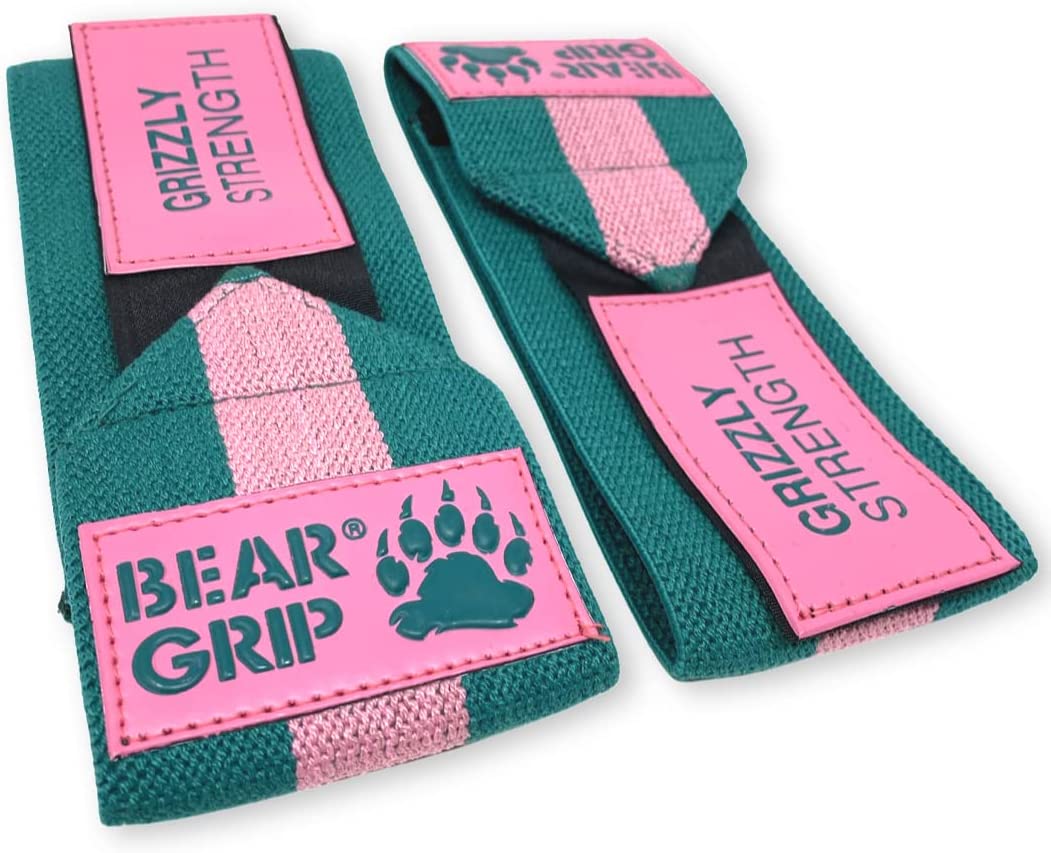 BEAR GRIP - Premium Heavy Duty 24" Weight Lifting Wrist Wraps, Bodybuilding, Crossfit, Powerlifting, StrongMan
