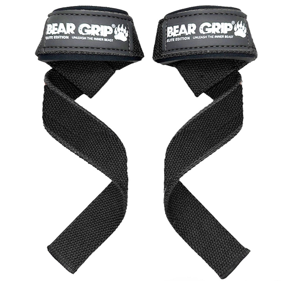 BEAR GRIP® Premium Neoprene Padded Heavy Duty Double Stitched Weight Lifting Straps