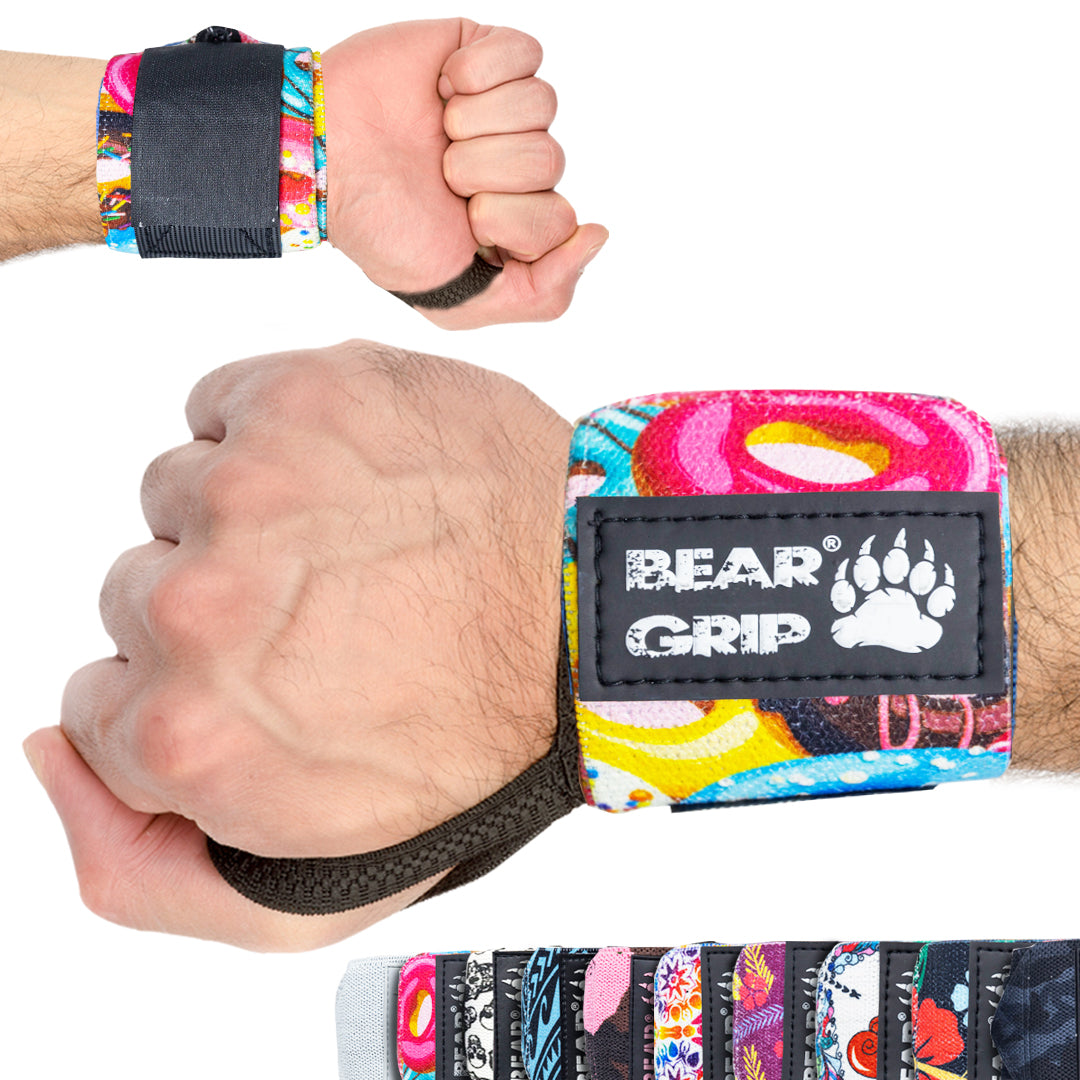 BEAR GRIP SPECIAL EDITION Premium weight lifting wrist support wraps