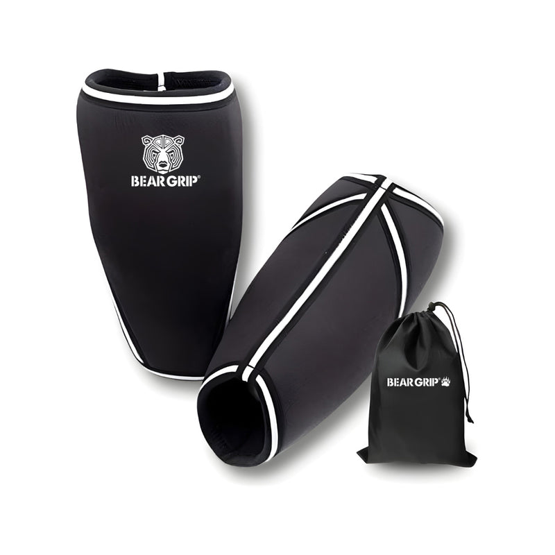 7mm Compression & Knee Support Stripe Sleeves