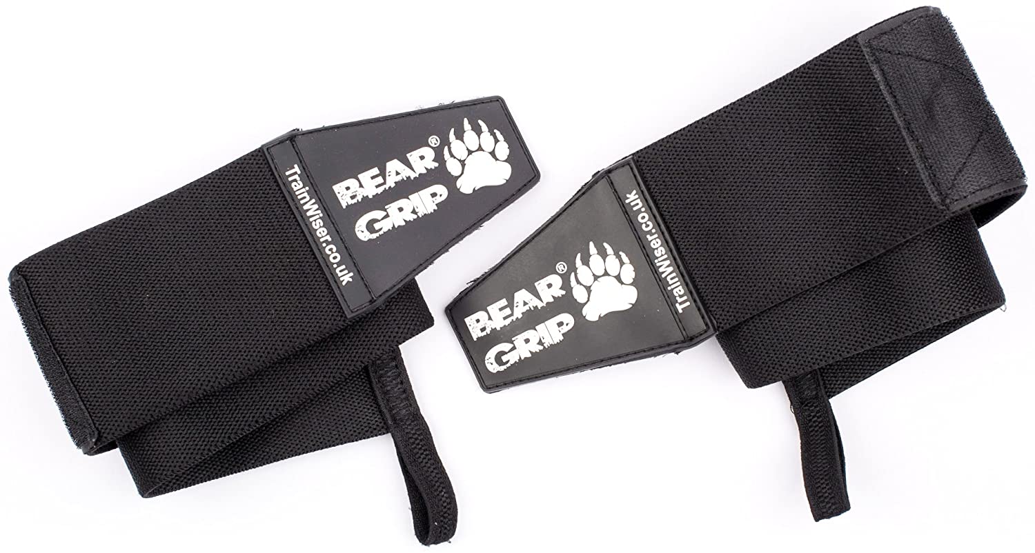 BEAR GRIP - Premium Heavy Duty 24" Weight Lifting Wrist Wraps