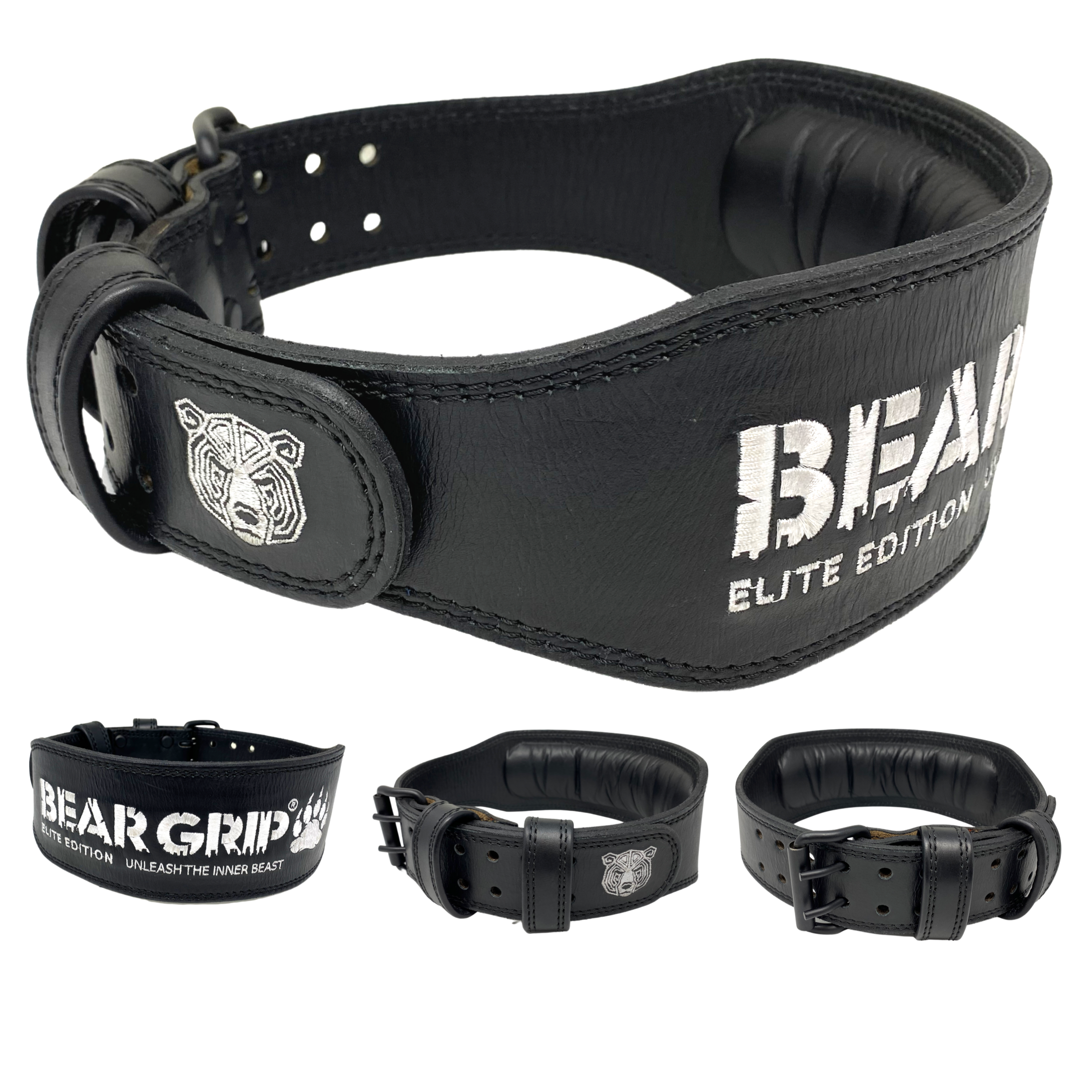 BEAR GRIP BLACK FRIDAY - Double Sided Premium Leather Weight Lifting Belt