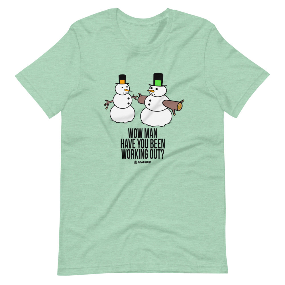 BEAR GRIP SNOWMAN Short-Sleeve Unisex T-Shirt